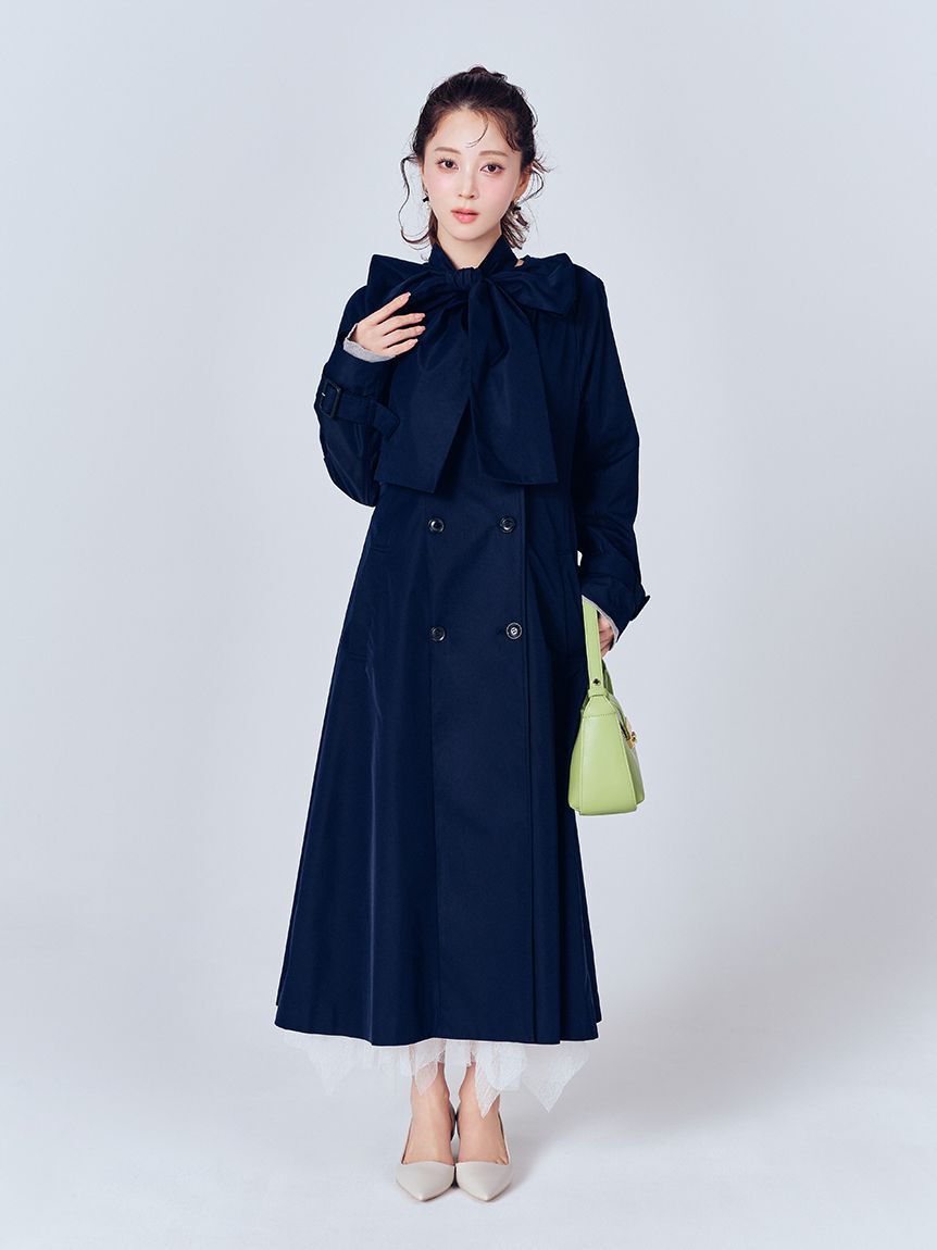 CELFORD「【撥水】リボン付きトレンチコート」|トレンチコート|