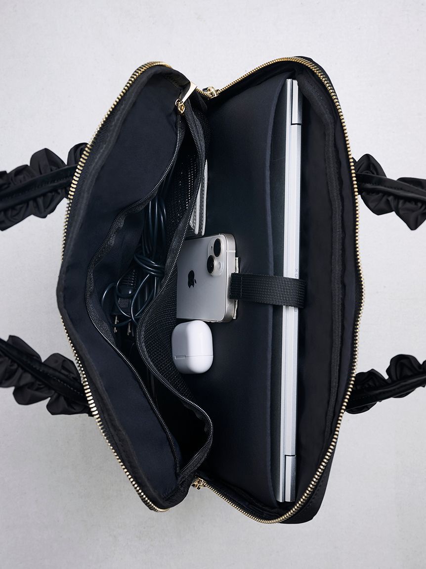 CELFORD「13インチ対応フリルラメ刺繍PCバッグ」|ショルダー・メッセンジャー|