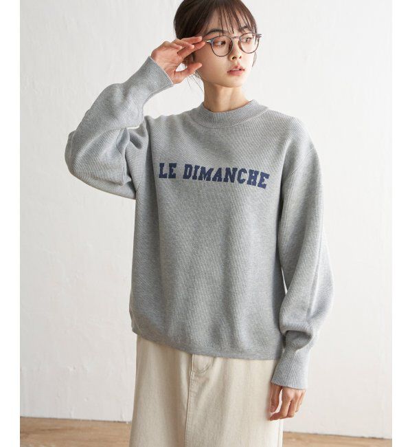 Lbc with Life「スウェットライクロゴニットプルオーバー」|カーディガン|