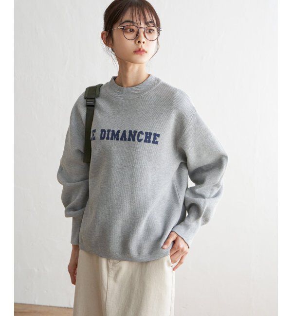 Lbc with Life「スウェットライクロゴニットプルオーバー」|カーディガン|