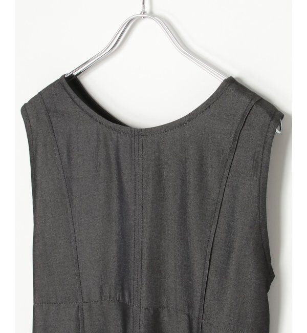 Lbc with Life「デニムライクタックフレアワンピース」|ワンピース|