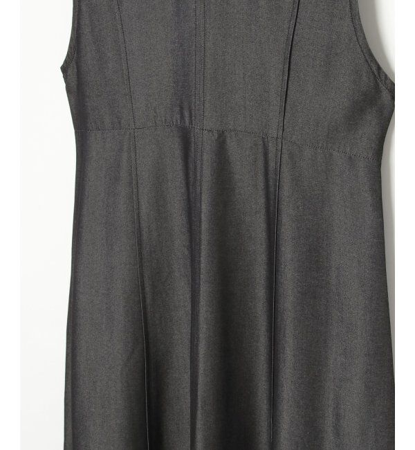 Lbc with Life「デニムライクタックフレアワンピース」|ワンピース|