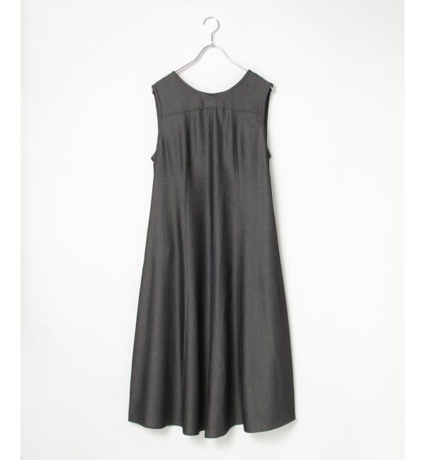 Lbc with Life「デニムライクタックフレアワンピース」|ワンピース|