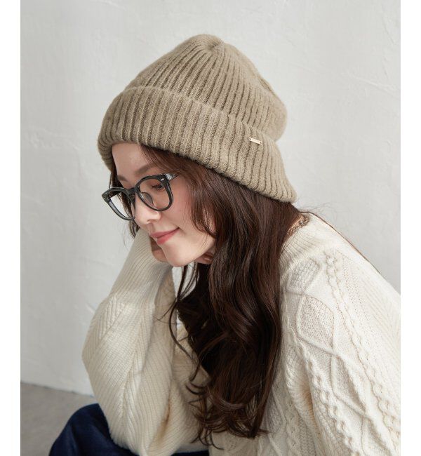 Lbc with Life「モヘアリブニットワッチキャップ」|その他|モカ