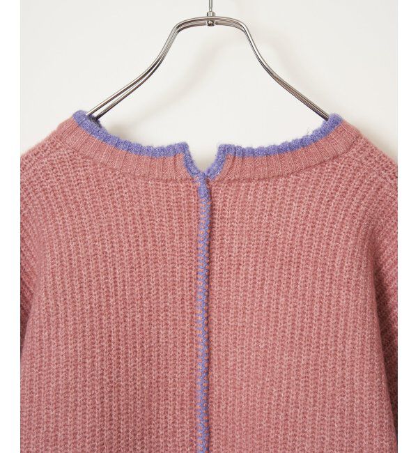 Lbc with Life「ステッチ配色畦ラインニットプルオーバー」|カーディガン|