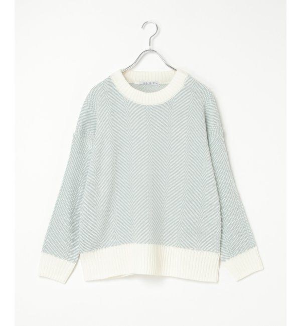 Lbc with Life「ヘリンボン柄ニットプルオーバー」|カーディガン|