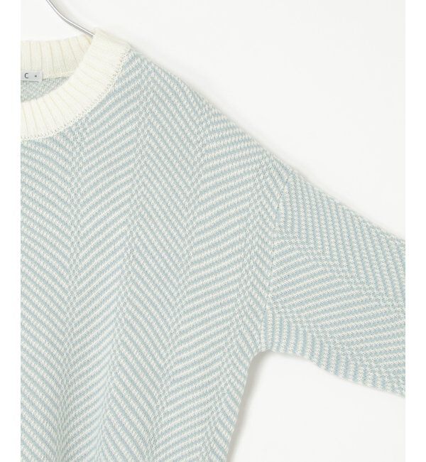 Lbc with Life「ヘリンボン柄ニットプルオーバー」|カーディガン|
