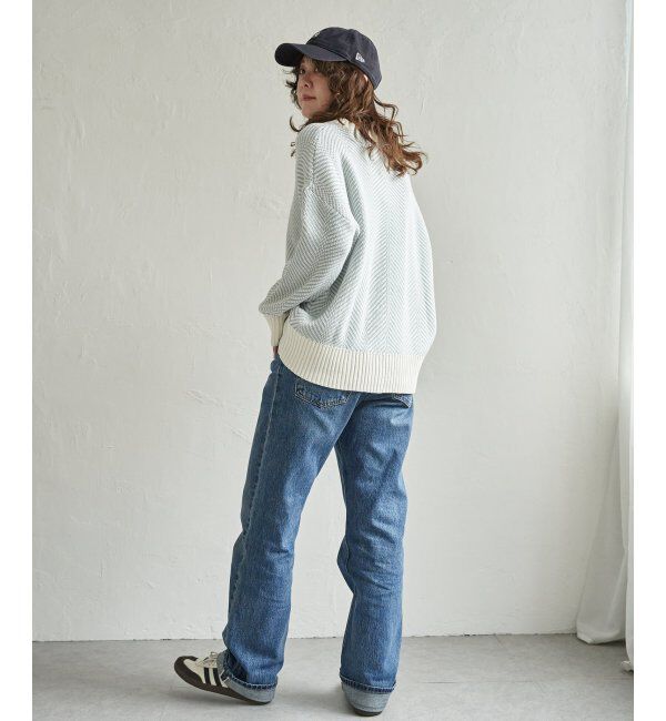 Lbc with Life「ヘリンボン柄ニットプルオーバー」|カーディガン|