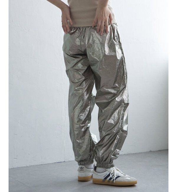 VENCE share style「メタリックパラシュートパンツ」|デニム|