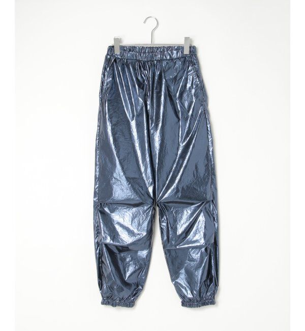 VENCE share style「メタリックパラシュートパンツ」|デニム|