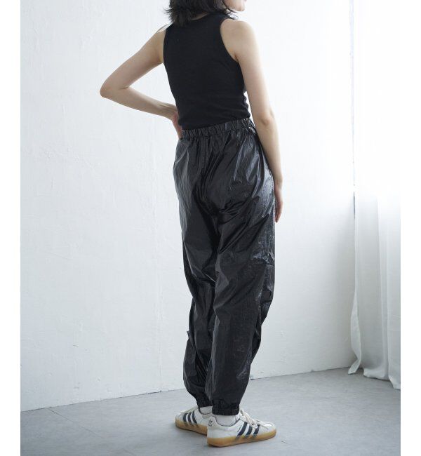 VENCE share style「メタリックパラシュートパンツ」|デニム|