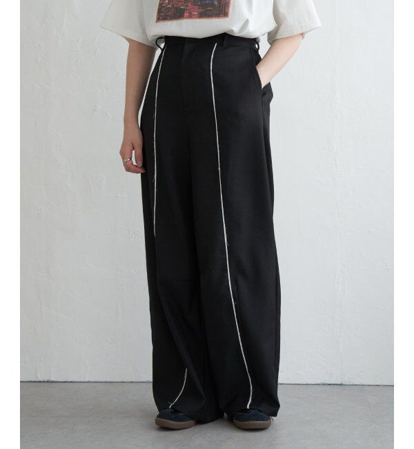 VENCE share style「ヘザーエステルツイルカーブパンツ」|デニム|