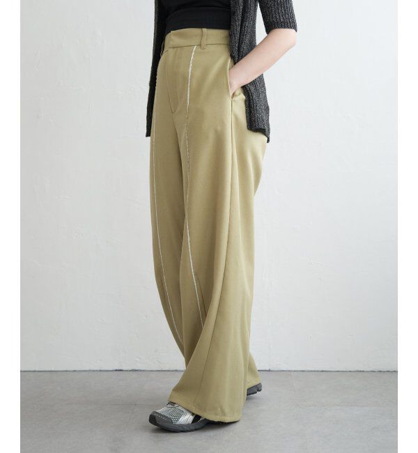 VENCE share style「ヘザーエステルツイルカーブパンツ」|デニム|