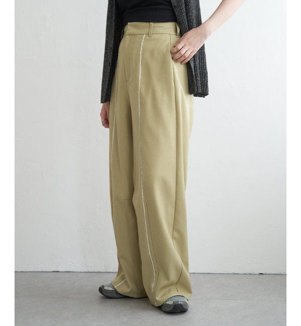 VENCE share style「ヘザーエステルツイルカーブパンツ」|デニム|