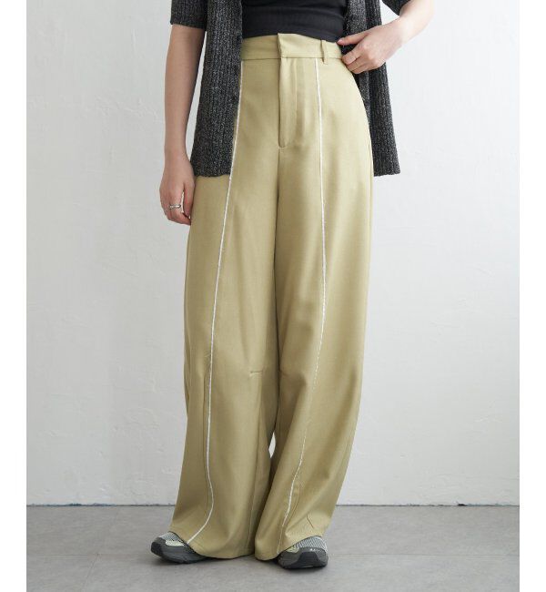 VENCE share style「ヘザーエステルツイルカーブパンツ」|デニム|