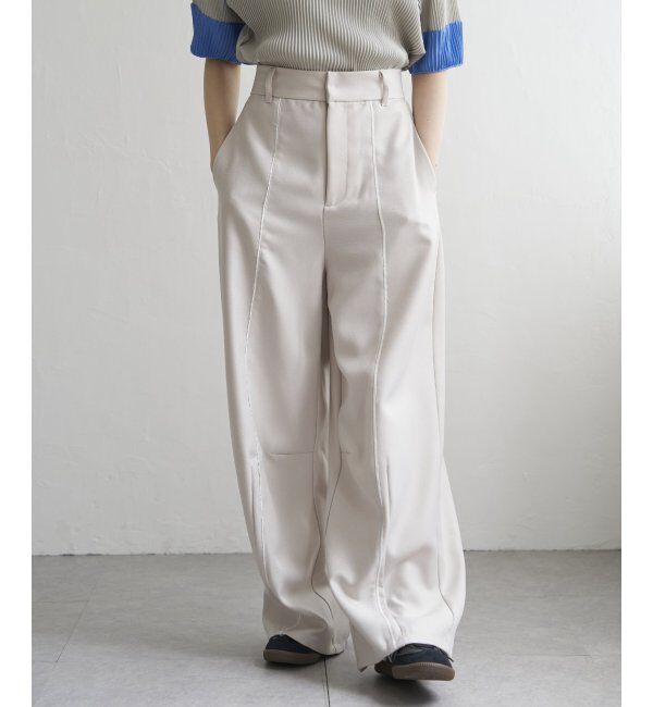 VENCE share style「ヘザーエステルツイルカーブパンツ」|デニム|