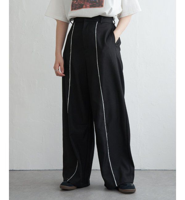 VENCE share style「ヘザーエステルツイルカーブパンツ」|デニム|