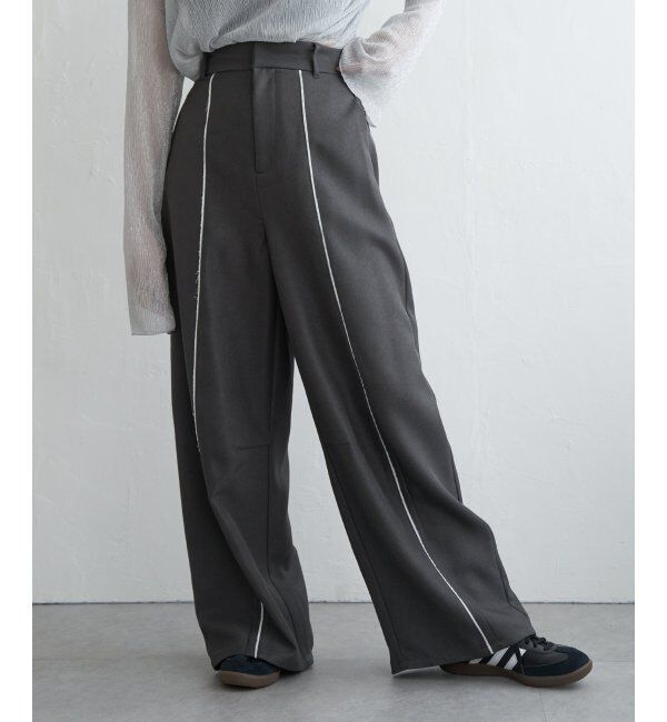 VENCE share style「ヘザーエステルツイルカーブパンツ」|デニム|