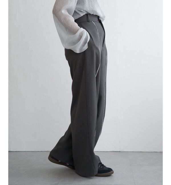 VENCE share style「ヘザーエステルツイルカーブパンツ」|デニム|