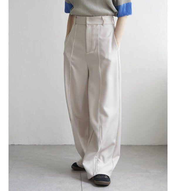 VENCE share style「ヘザーエステルツイルカーブパンツ」|デニム|