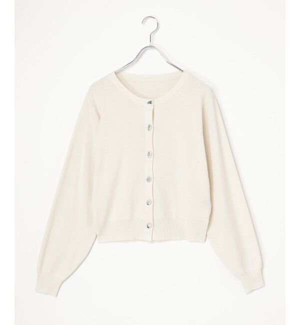 VENCE share style「ニュアンスボタンカーディガン」|カーディガン|アイボリー