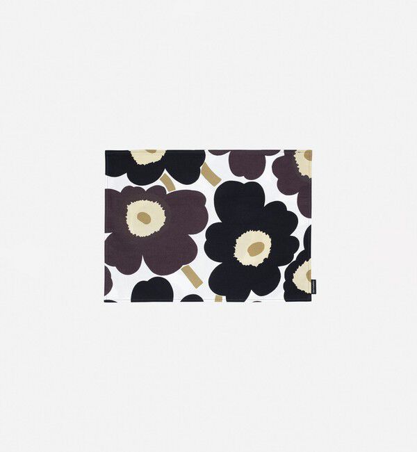 Marimekko「Pieni Unikko プレイスマット」|その他|ﾎﾜｲﾄ&times;ﾀﾞｰｸｸﾞﾚｰ