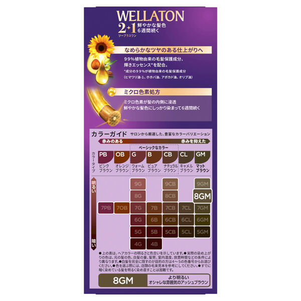  「ウエラ ウエラトーン　ツープラスワン　クリームタイプ ８GM　より明るいマットブラウン」|ヘアスタイリング|