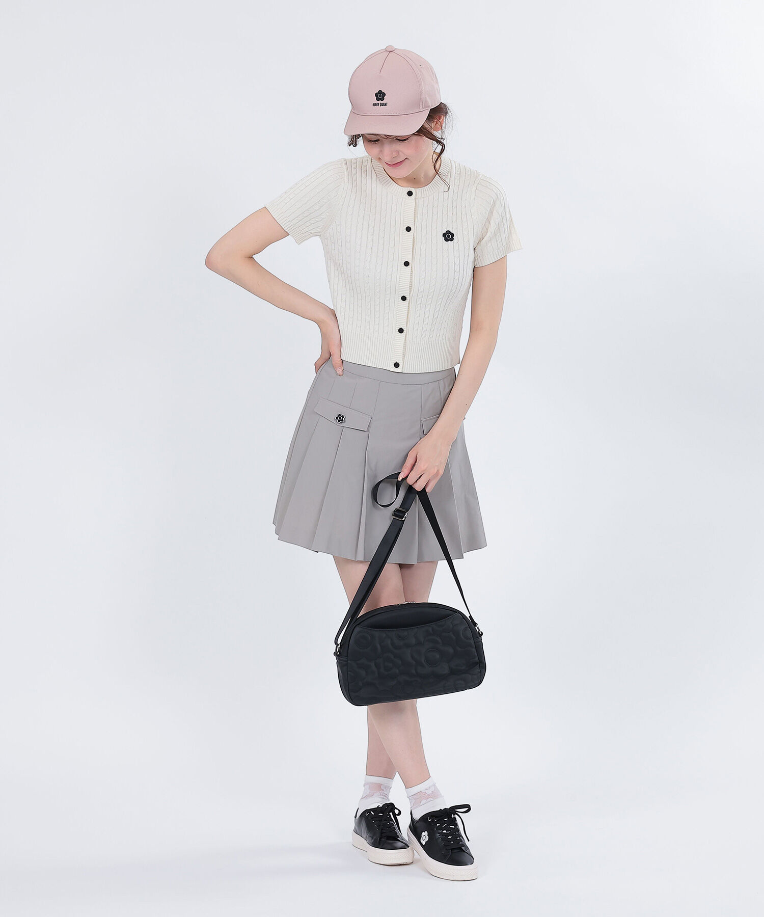 MARY QUANT「デイジーランダムキルト ショルダー」|ショルダー・メッセンジャー|