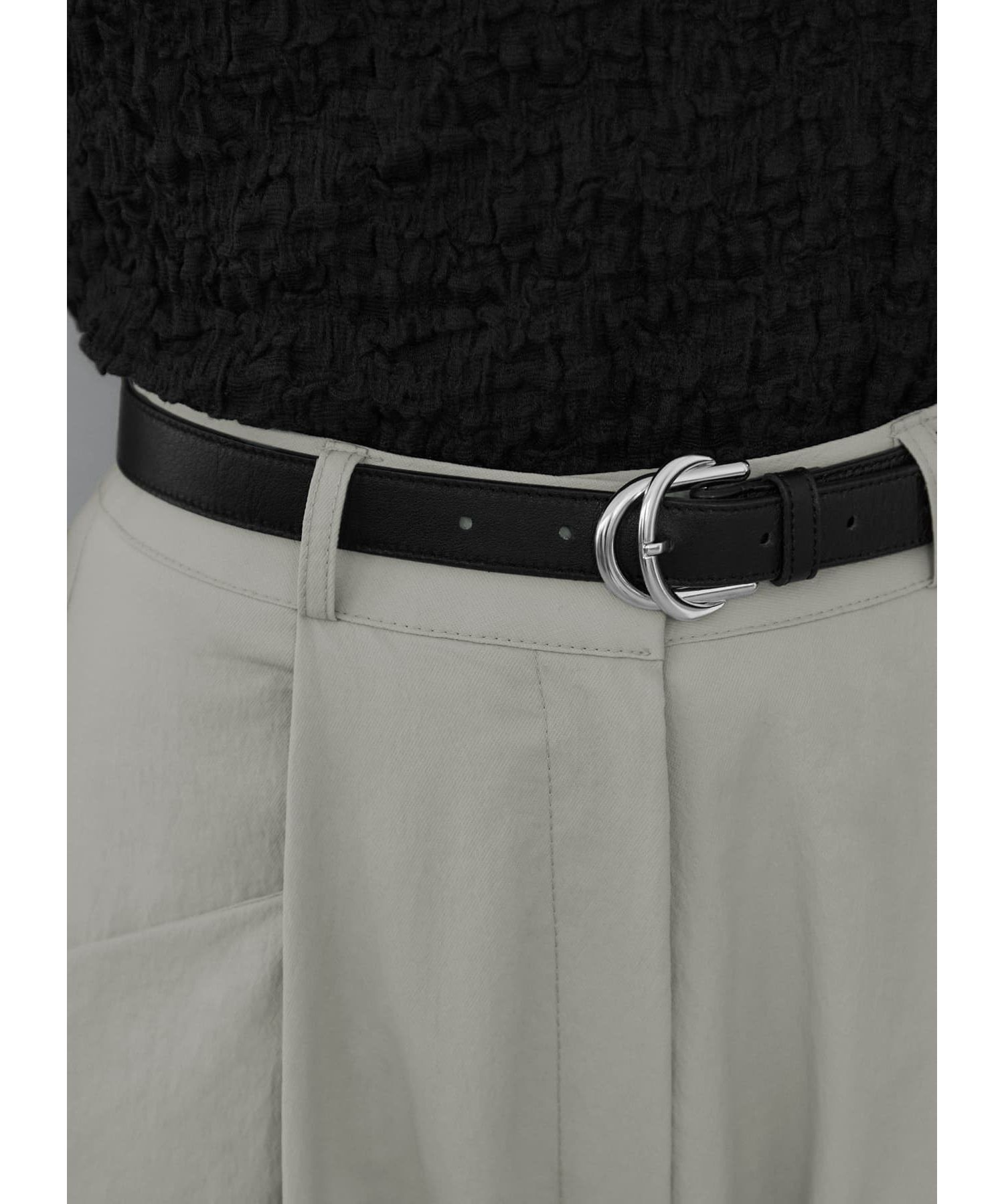 STYLE DELI「20mmダブルリングレザーベルト／SV金具」|ベルト|