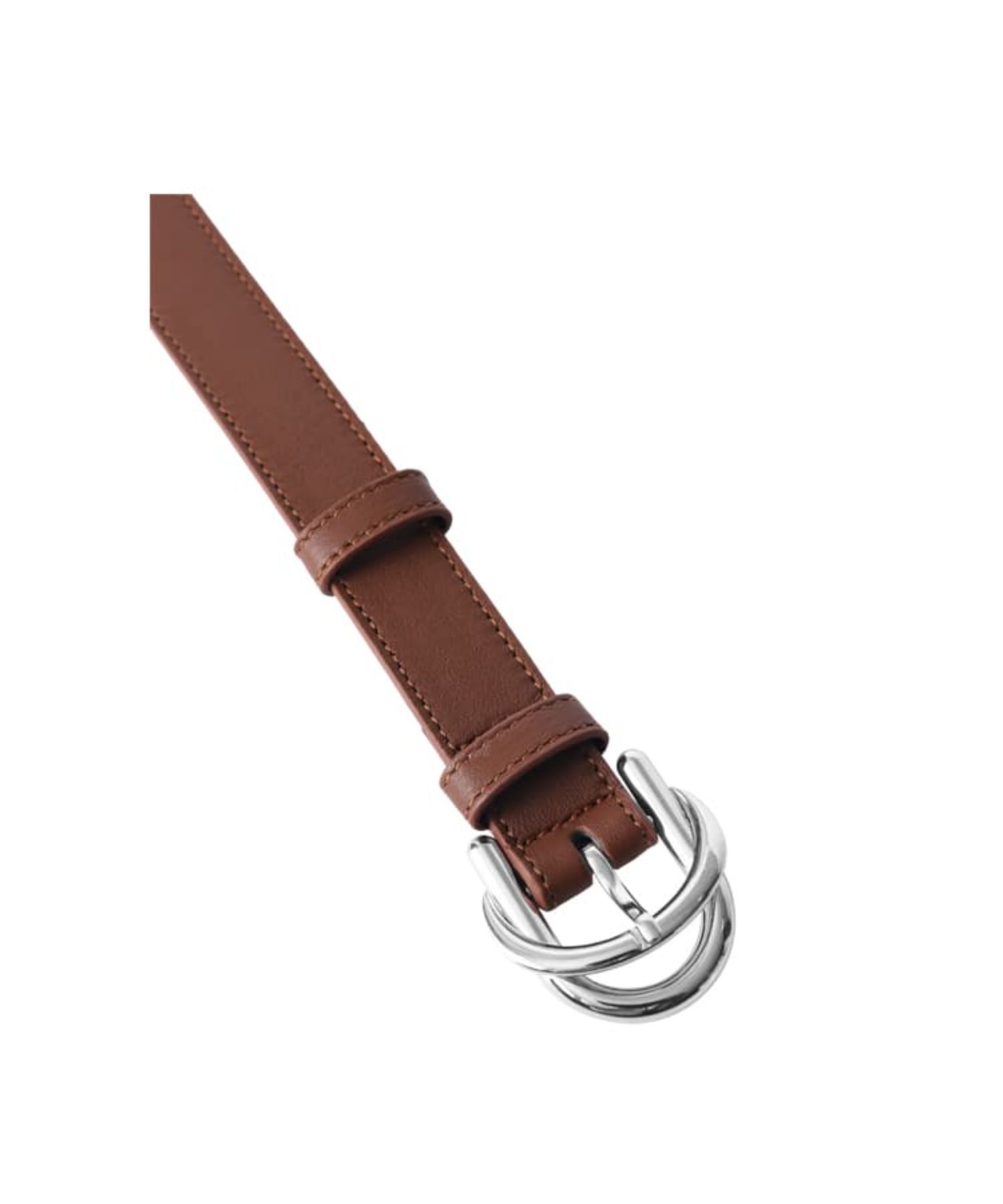 STYLE DELI「20mmダブルリングレザーベルト／SV金具」|ベルト|