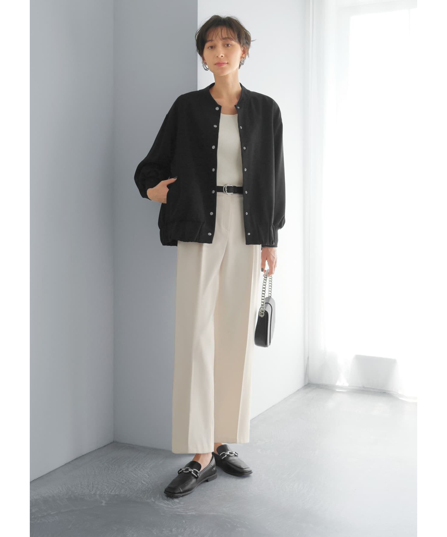 STYLE DELI「スムース平織りブルゾン」|ブルゾン・スタジャン|