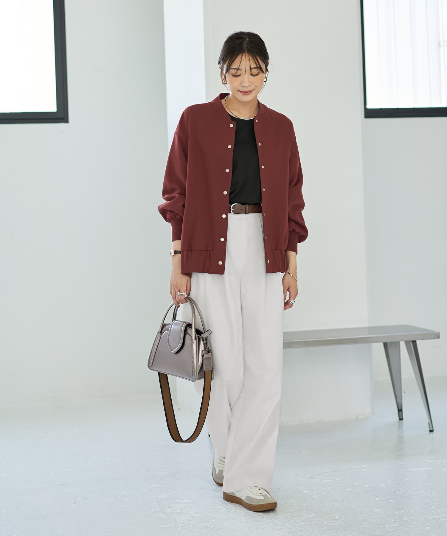 STYLE DELI「スムース平織りブルゾン」|ブルゾン・スタジャン|