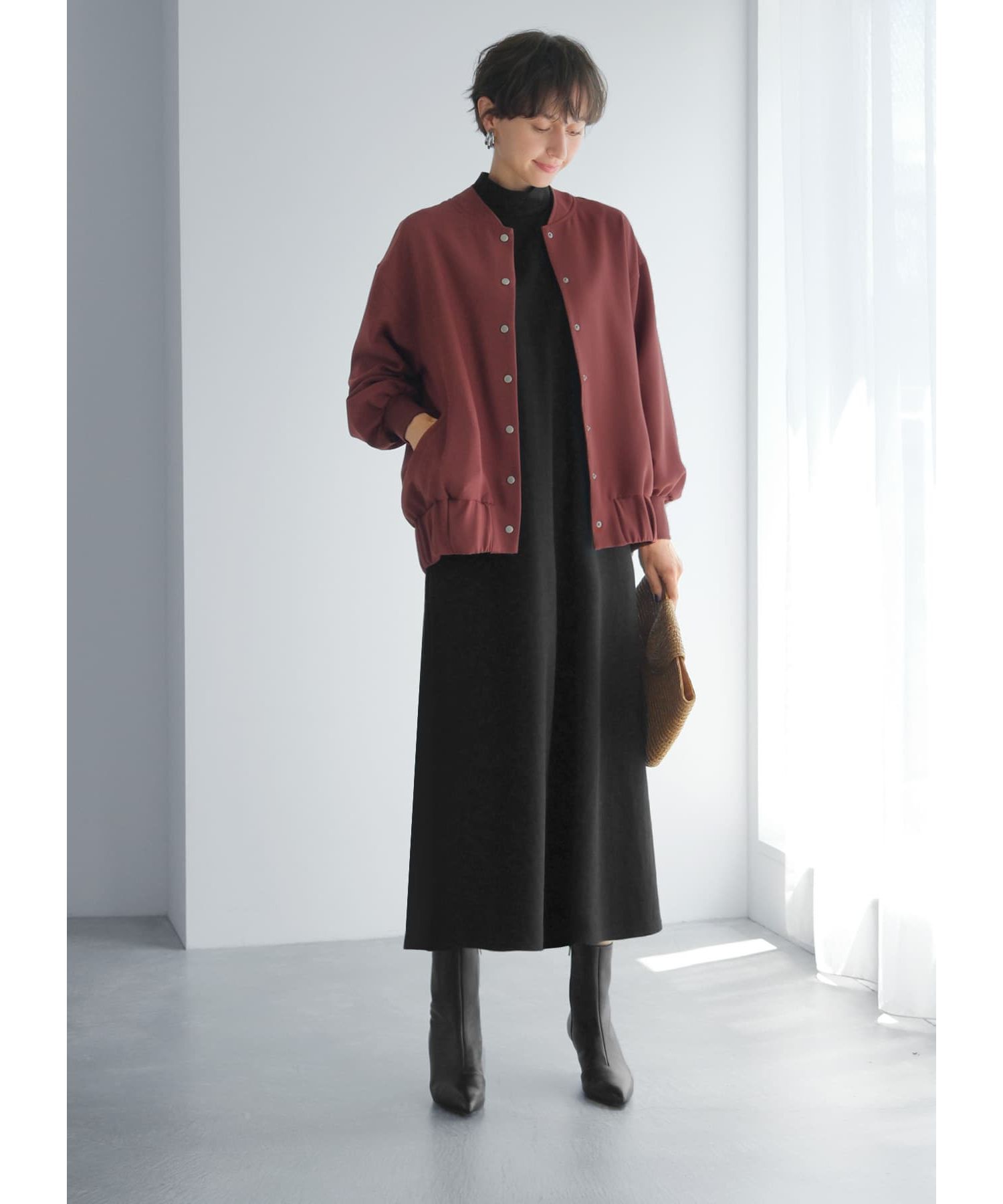 STYLE DELI「スムース平織りブルゾン」|ブルゾン・スタジャン|