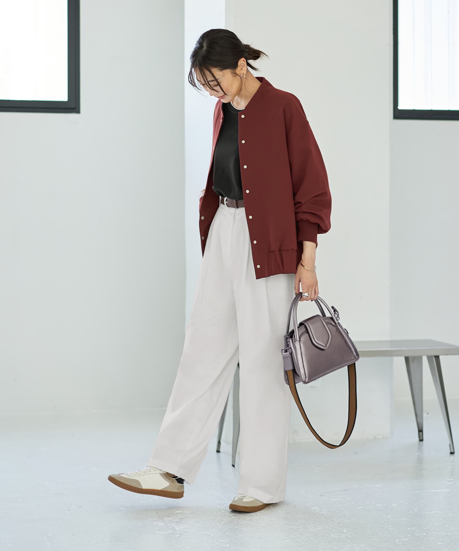 STYLE DELI「スムース平織りブルゾン」|ブルゾン・スタジャン|