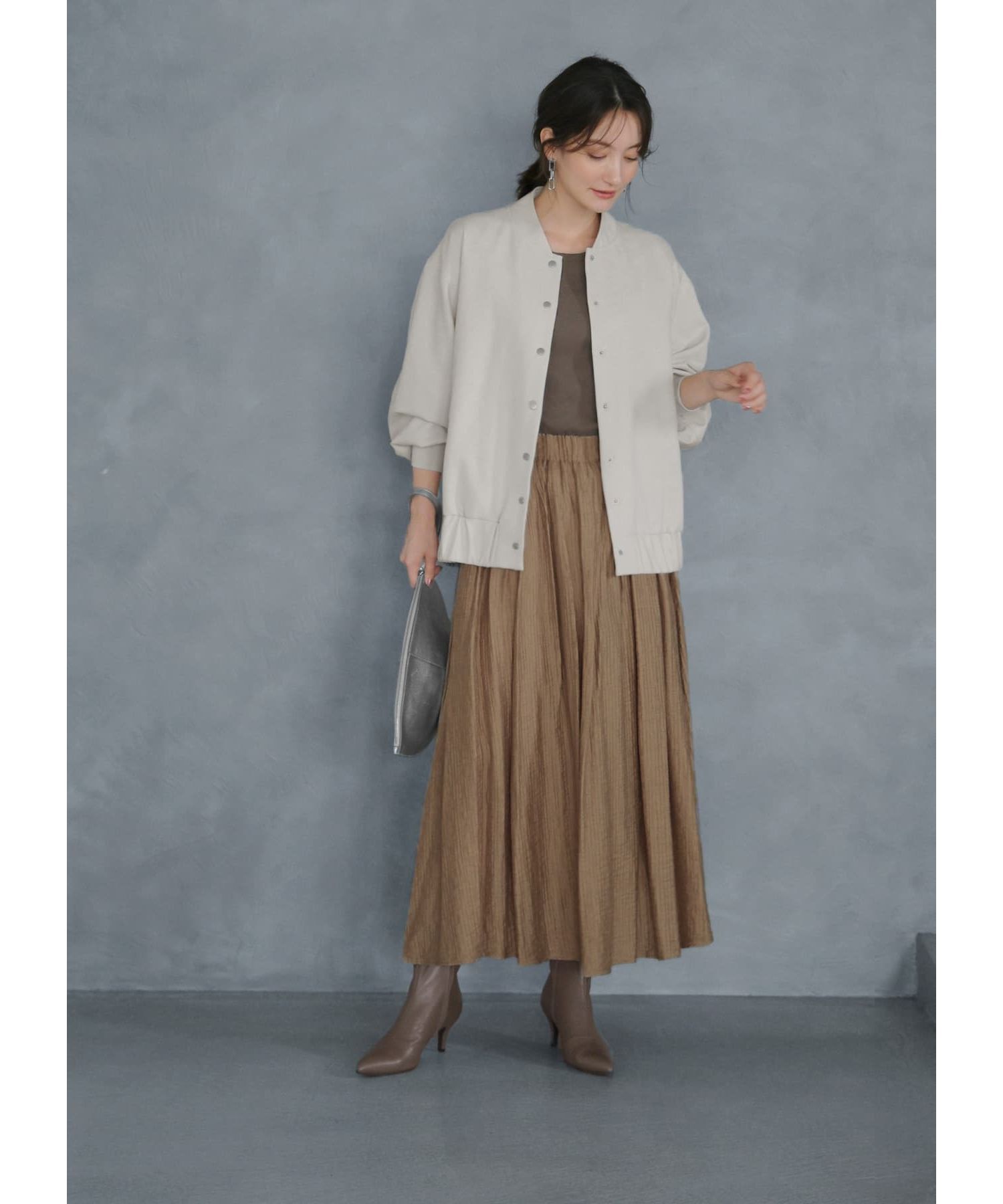 STYLE DELI「スムース平織りブルゾン」|ブルゾン・スタジャン|