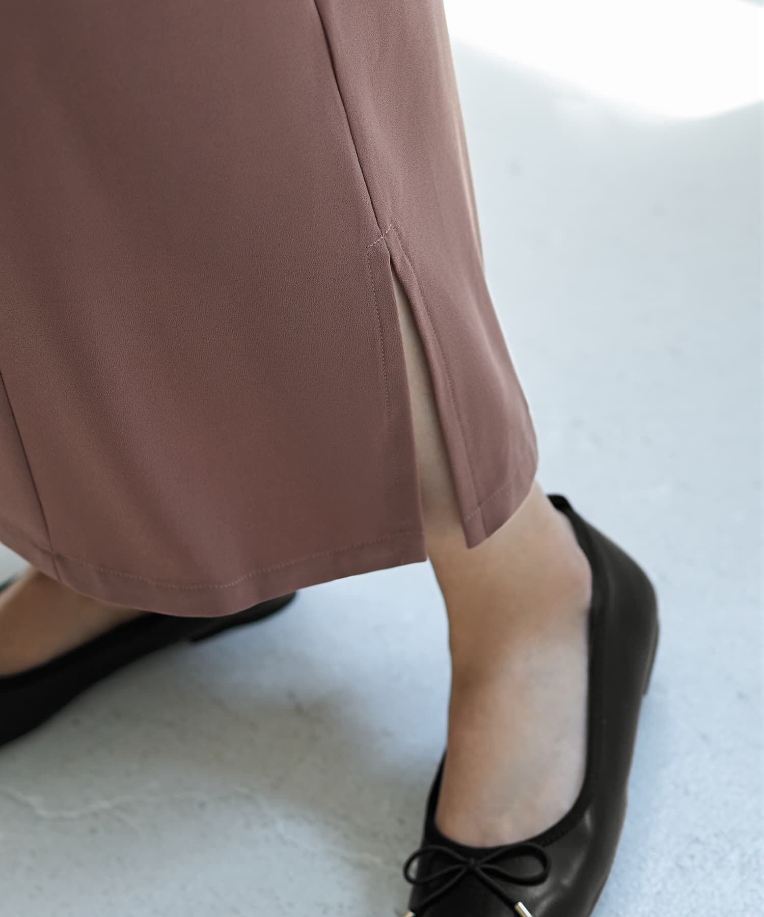 STYLE DELI「フロント２ボタンジョーゼットワンピース」|ワンピース|