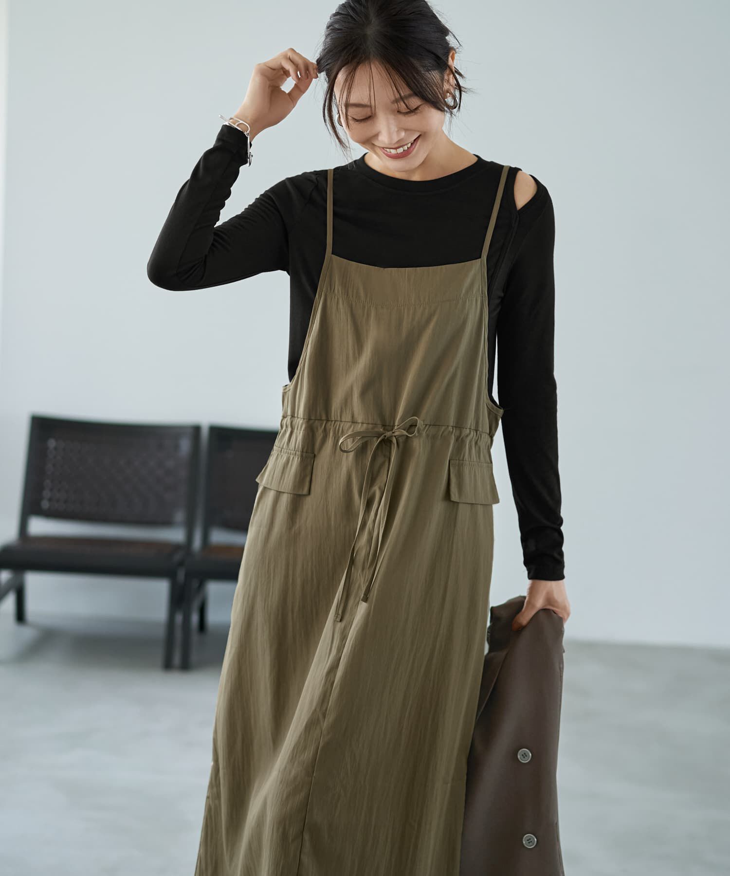 STYLE DELI「ソリッドジャンパースカート」|ジャンパースカート|