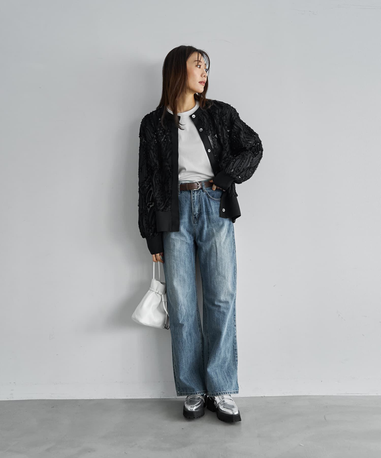 STYLE DELI「【LUXE】チュールにデコレーションカーディガン」|カーディガン|