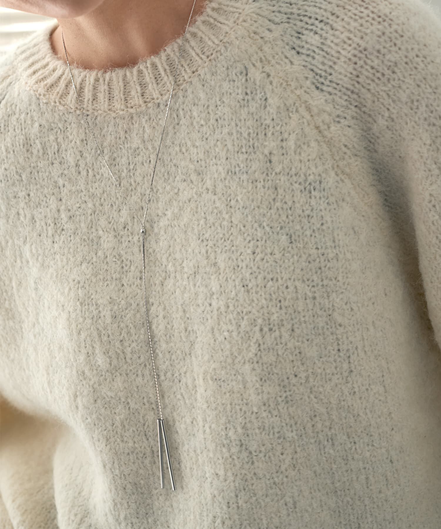 STYLE DELI「シリコンボールラリエット」|ネックレス|シルバー