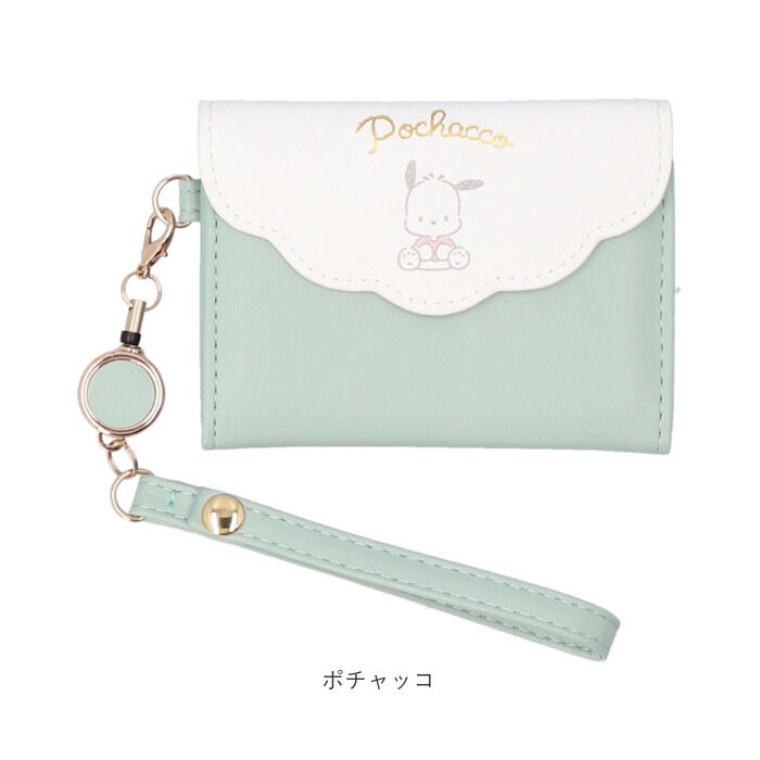 BACKYARD FAMILY「パスケース サンリオ 通販 リール付きパスケース 定期入れ パスポーチ 定期券入れ ICカード」|定期入れ|