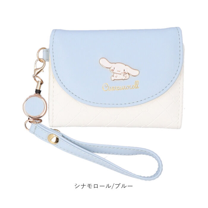 BACKYARD FAMILY「パスケース サンリオ 通販 リール付きパスケース 定期入れ パスポーチ 定期券入れ ICカード」|定期入れ|