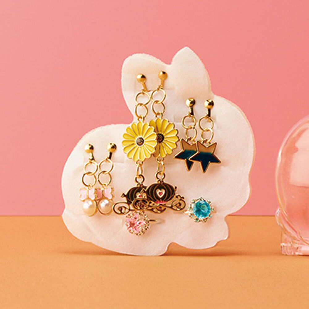 BACKYARD FAMILY「イヤリング サン宝石 通販 耳飾り ネジバネ式 指輪 リング アクセサリーセット サンホ」|その他|ピンク2