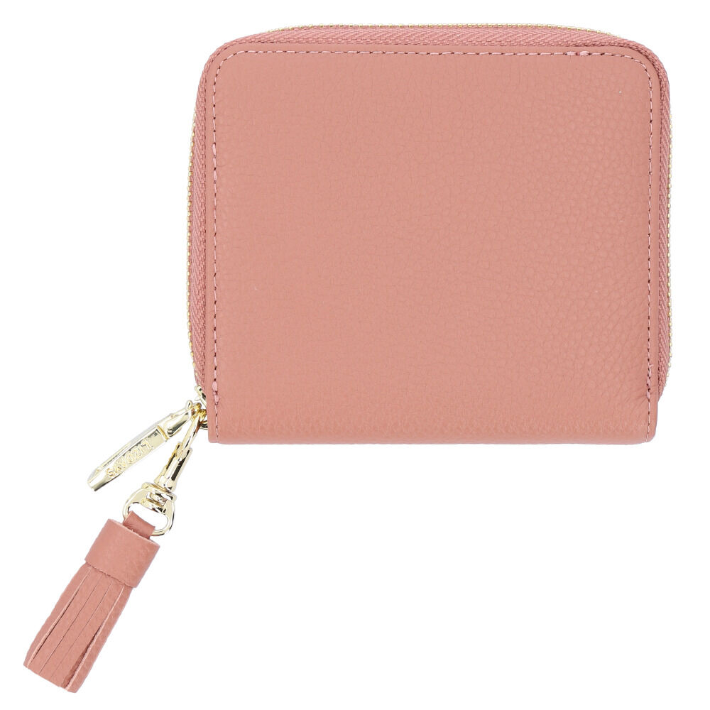 BACKYARD FAMILY「LIZDAYS リズデイズ 二つ折り財布 本革 通販 財布 二つ折財布 二つ折り ミニウォレット」|財布|ピンク1