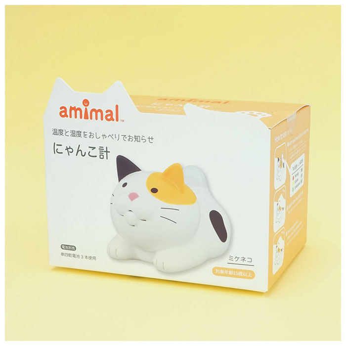BACKYARD FAMILY「おしゃべり 温度計 湿度計 通販 温湿度計 湿度 温度 光 お知らせ 熱中症対策 猫 ねこ ネコ」|その他|
