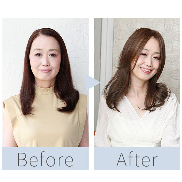 BACKYARD FAMILY「プリシラ ウィッグ ワンレンロング レディース ST-011 通販 ミセスウィッグ」|ヘアスタイリング|