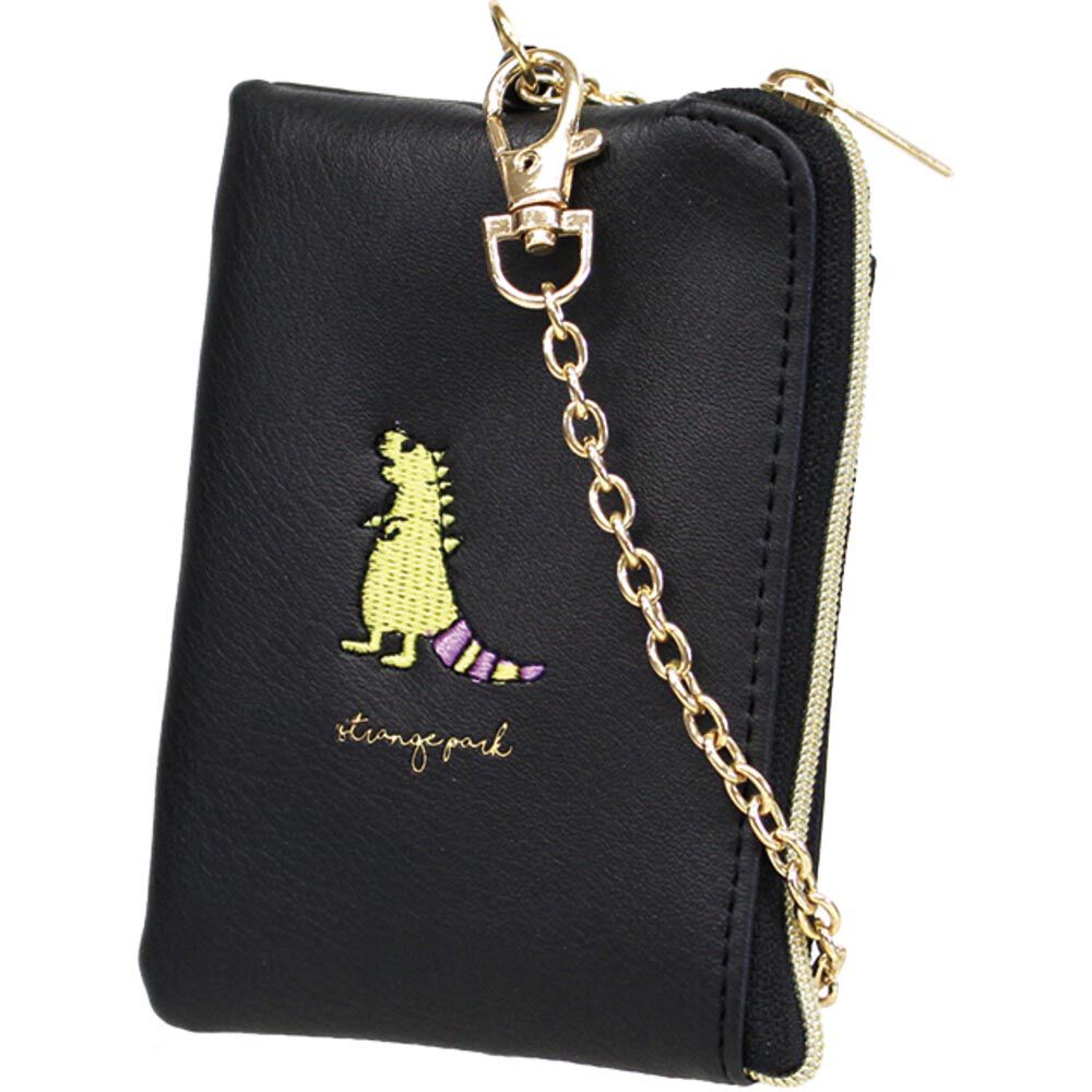 BACKYARD FAMILY「コインケース キーリング付 通販 小銭入れ 小物入れ ポーチ リール付き 財布 サイフ さいふ」|コインケース|ブラック1