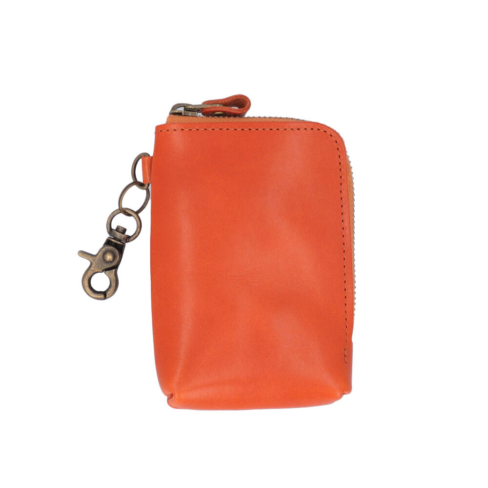 BACKYARD FAMILY「栃木レザー ポーチ 革 通販 日本製 ジーンズ マルチポーチ 小物入れ ミニポーチ」|ポーチ|レッド1