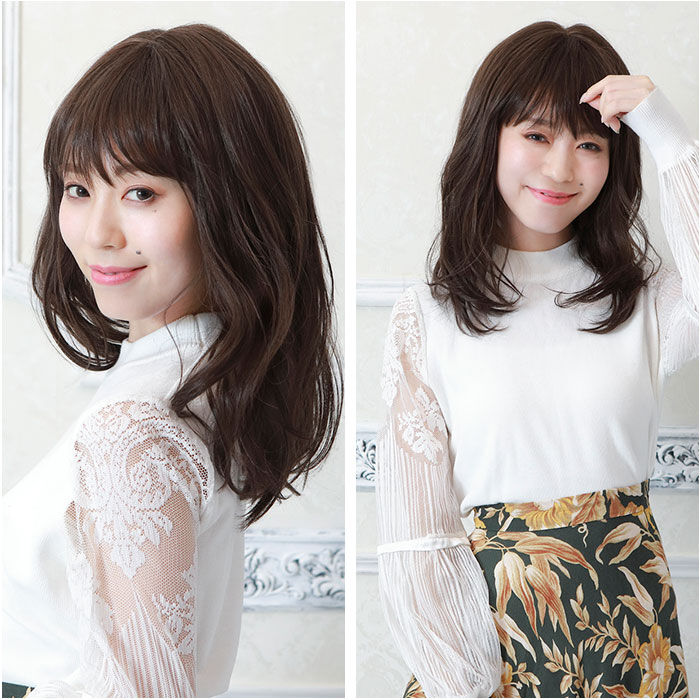 BACKYARD FAMILY「プリシラ オールウィッグ prisila A-706 通販 フルウィッグ フレイウェーブセミディ」|ヘアスタイリング|