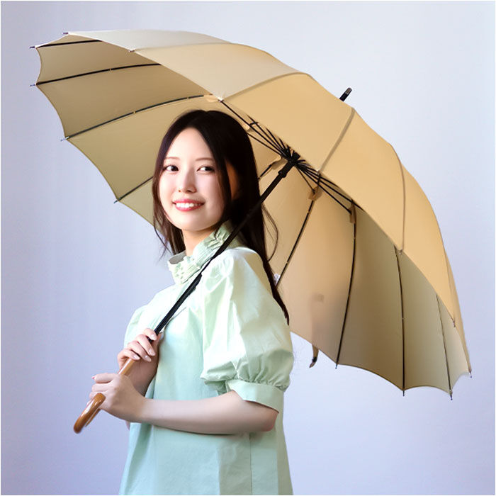 BACKYARD FAMILY「マブ mabu 傘 日傘 晴雨兼用 レディース 長傘 通販 16本骨 軽量 丈夫 UV UVカット」|傘|