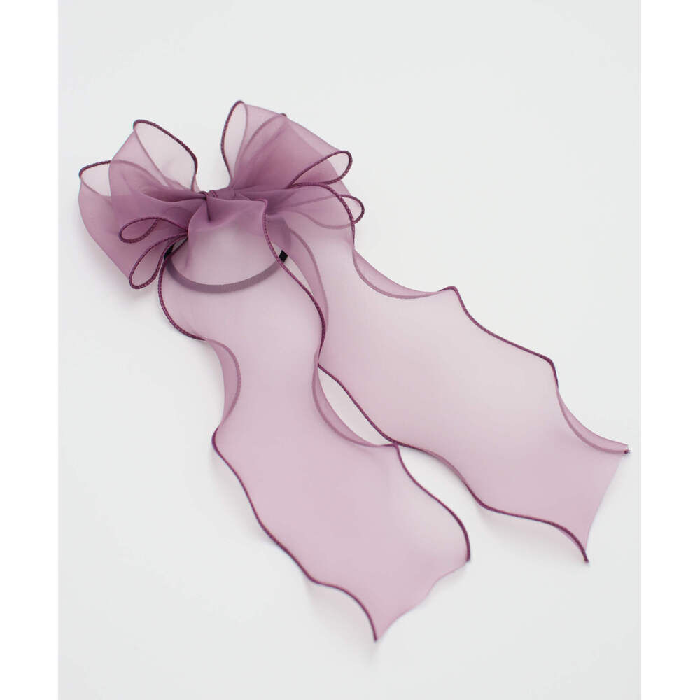 BACKYARD FAMILY「キッズ ヘアゴム リボン 通販 オーガンジー 38042101 アンジュオーガンジーリボンヘアゴム」|その他|パープル1